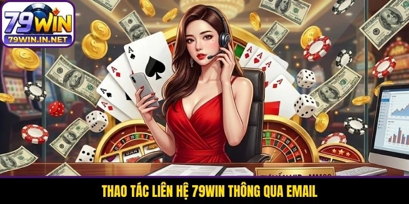 Thao tác liên hệ 79WIN thông qua email